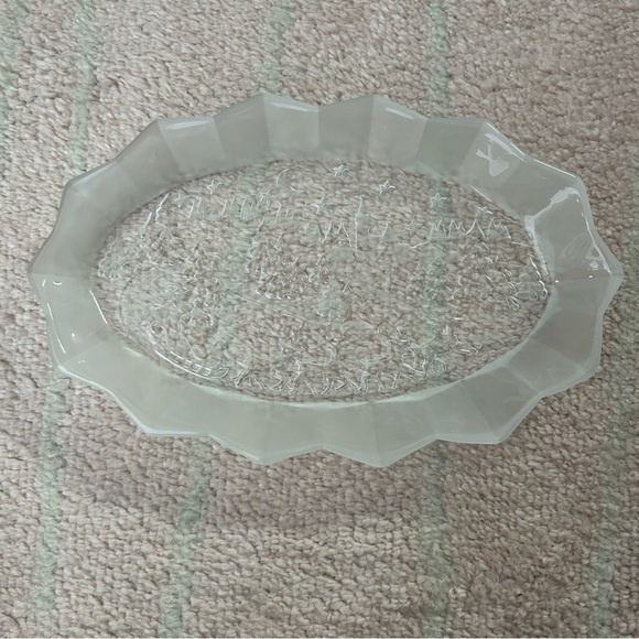 Vintage Mikasa Silent Night Glass Candy Dish Christmas Holidays Santa - Picture 7 of 10